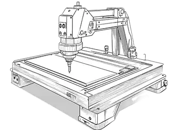 vector-sketch-metalworking-machine-generative